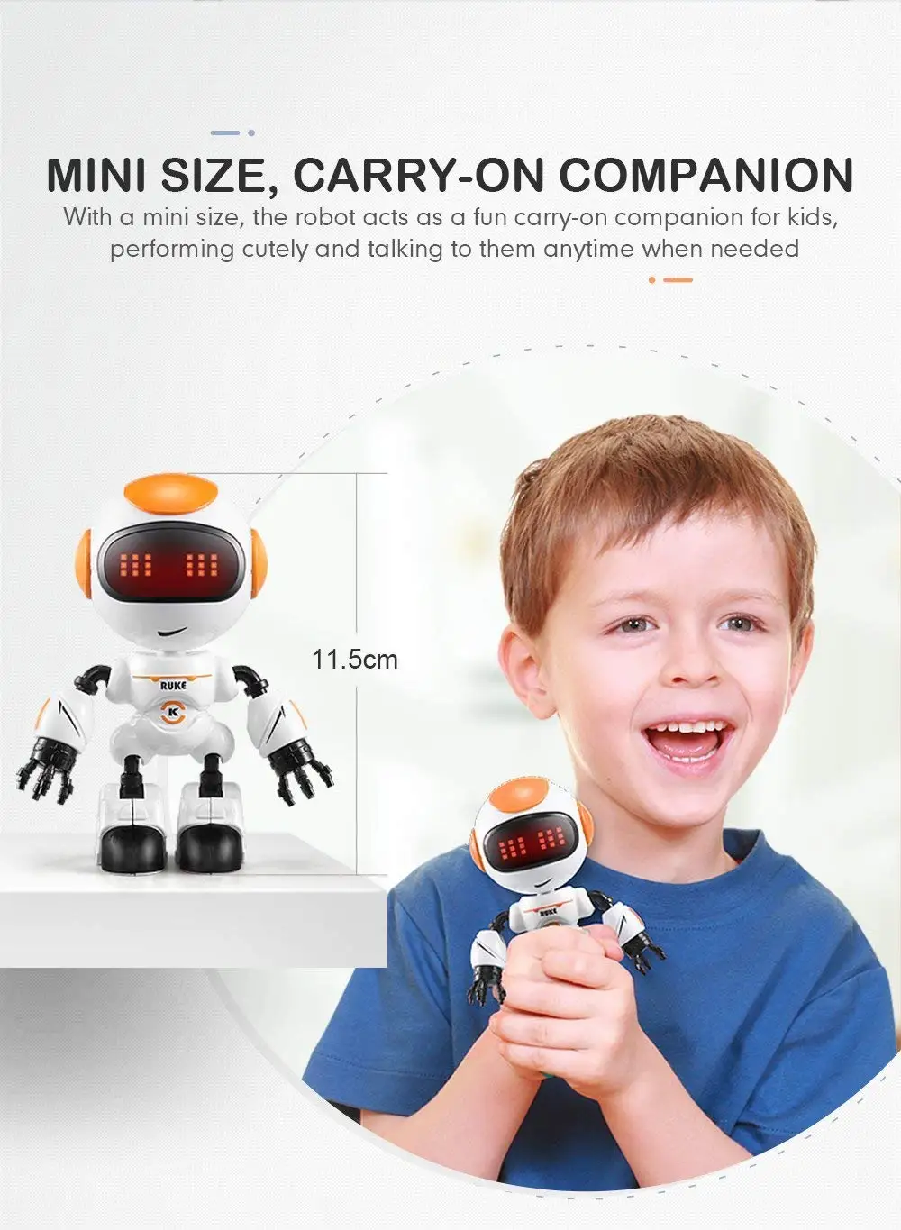 JJRC R8 люк интеллигентая (ый) робот сенсорный Управление DIY жест Talk умная