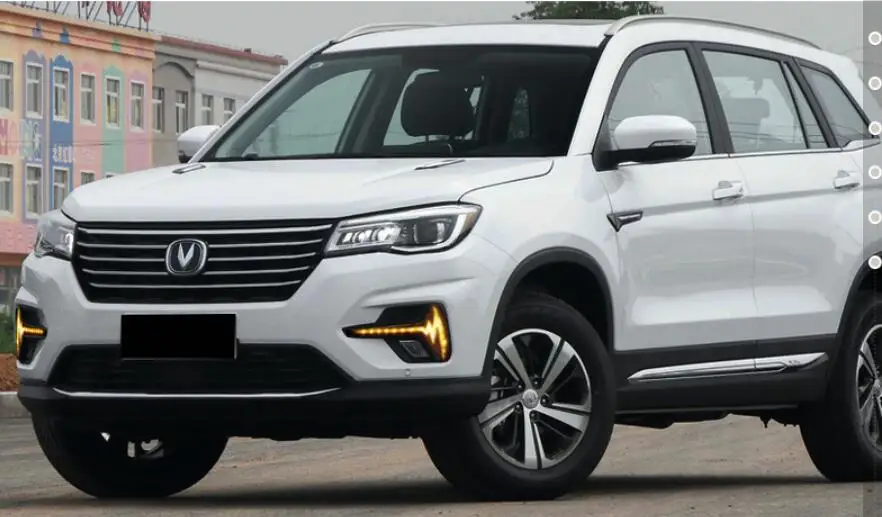 Видео, ChangAn CS75 Дневной светильник,~ год, ChangAn cs75 бамперный светильник, автомобильные аксессуары, CS75 противотуманный светильник