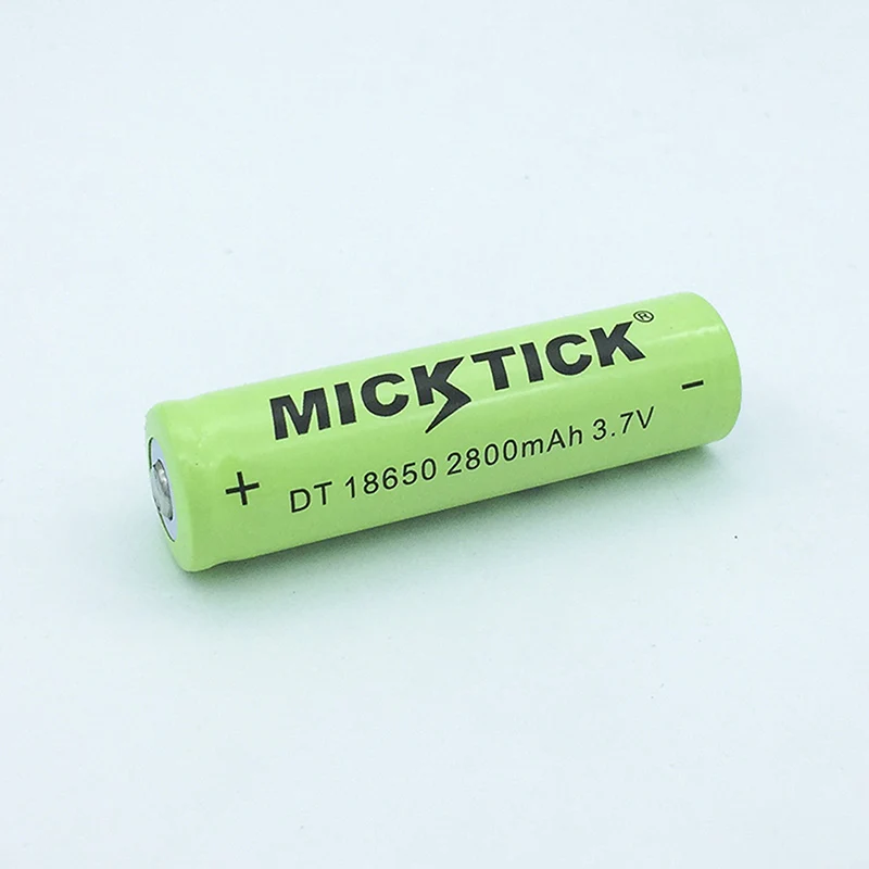 2 шт. В 2800 в 18650 3 7 мАч MICKTICK батарея литий ионный перезаряжаемые большой ёмкость