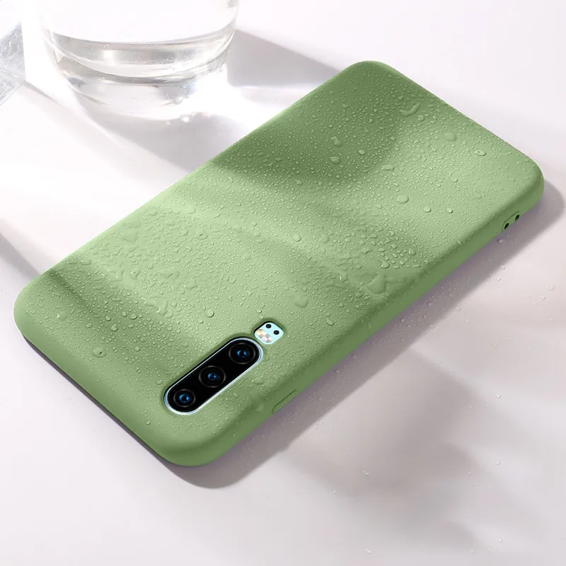 Green For Huawei P20 lite Case Shockproof Liquid Silicone Case For Huawei P20 L ite Lte Pro P Smart Z Case Cover - Цвет: Green