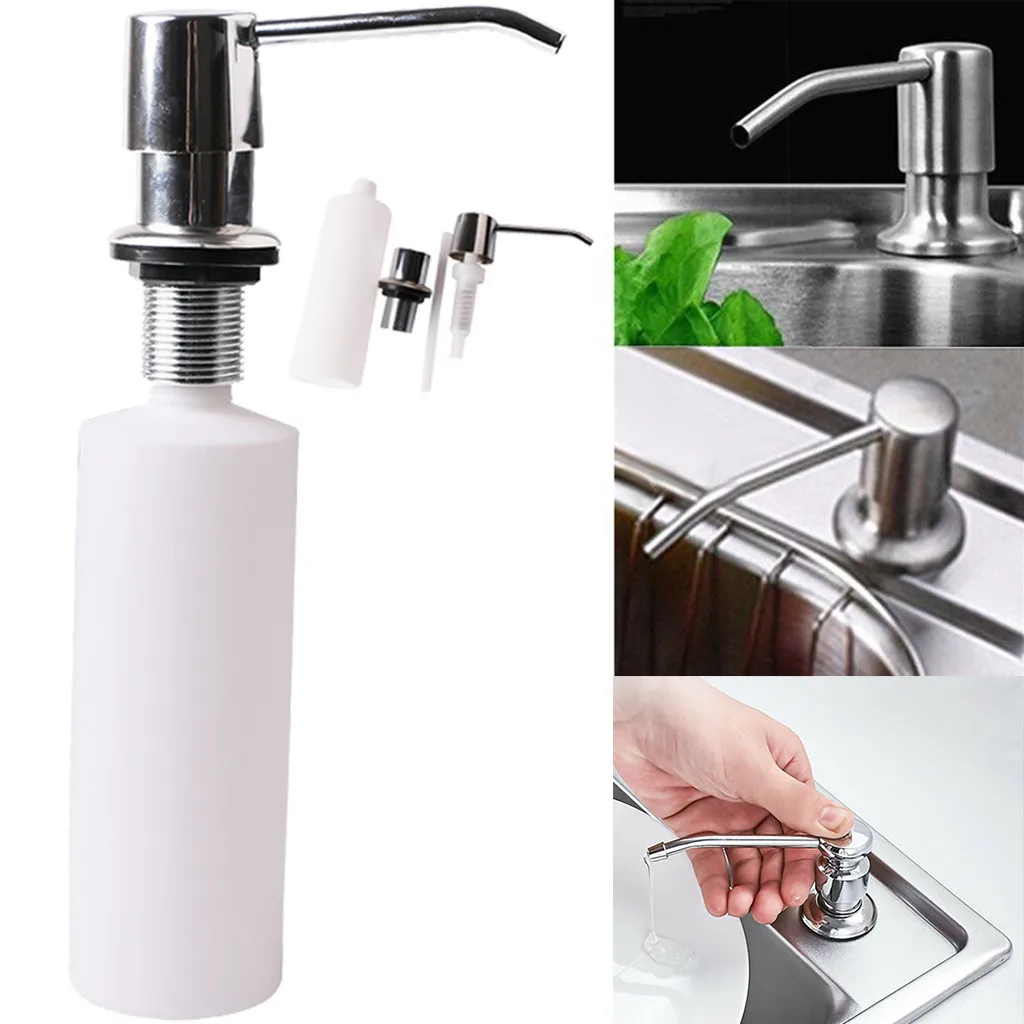 Dropshipping 300ML Countertop Liquid Hand Pump Replacement Kitchen Sink Soap Dispenser | Обустройство дома