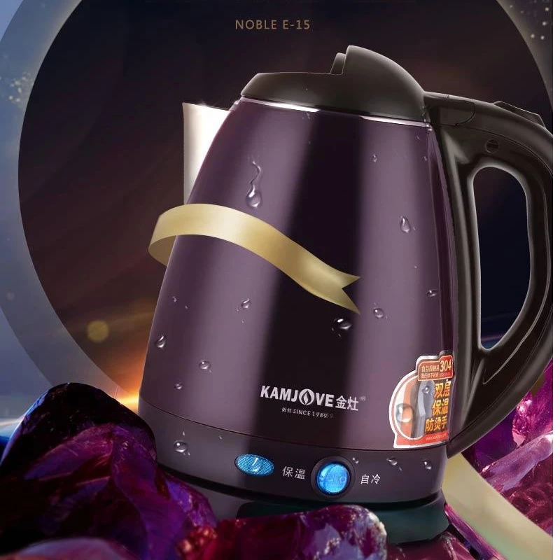 KAMJOVE E15 высокомощный Электрический чайник из нержавеющей стали для сохранения