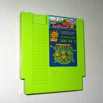 green RETROAD Новое поступление 500 в 1 коллекция супер игр 8 бит 72 булавки мульти игровая карта Поддержка PAL и NTSC - Цвет: green