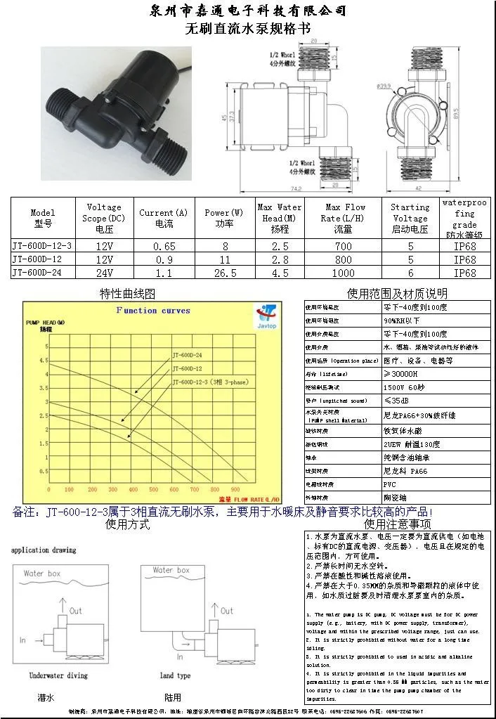 12v -24v DC Бесщеточный насос Солнечный водяной электрический фотоэлектрический |
