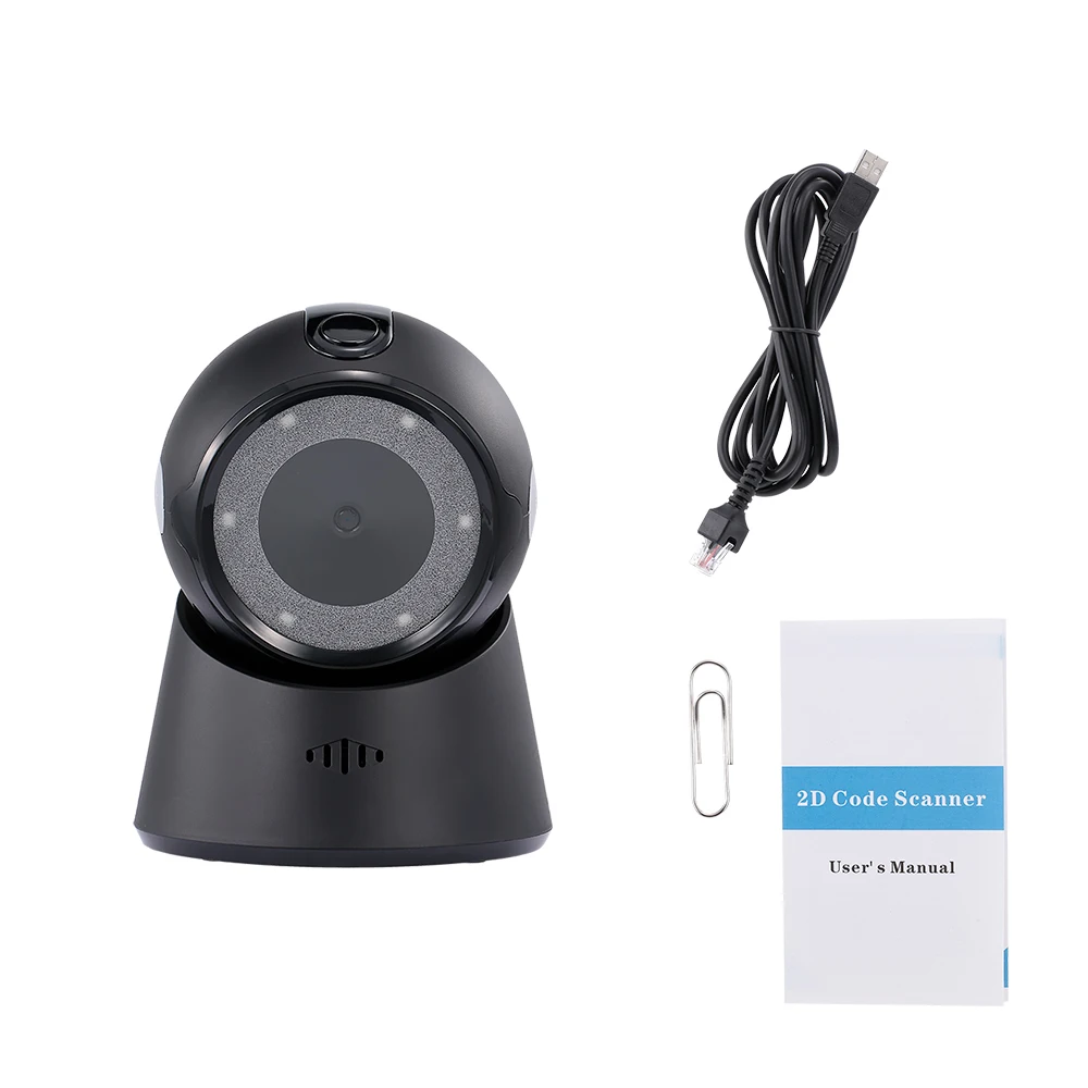 Проводной сканер штрих кода USB Универсальное сканирование Hands free qr код 1D и 2D