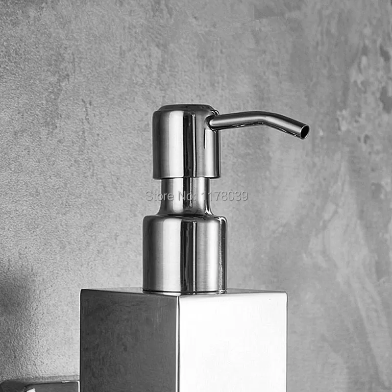 Настенный дозатор мыла для ванной комнаты из нержавеющей стали ручной жидкого