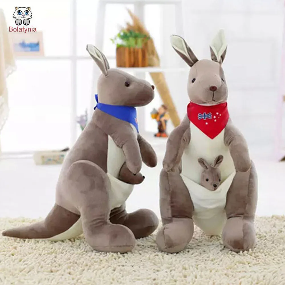 

Australian Parent-child Kangaroo Doll Children Plush Stuffed Toy Christmas Birthday Gift