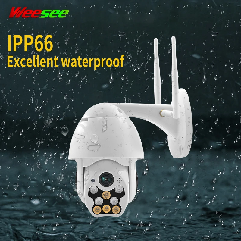 Weesee H.265 V380 ONVIF 3 6 мм 1080P P2P Двухканальное аудио полноцветное ночное видение мини
