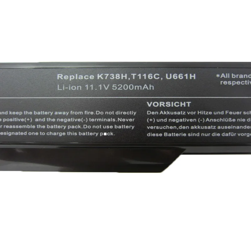 HSW 5200 мАч аккумулятор для ноутбука Dell Vostro 1310 1320 1510 1520 2510 T112C T114C 0N241H N956C N958C 312 0922 0725 451