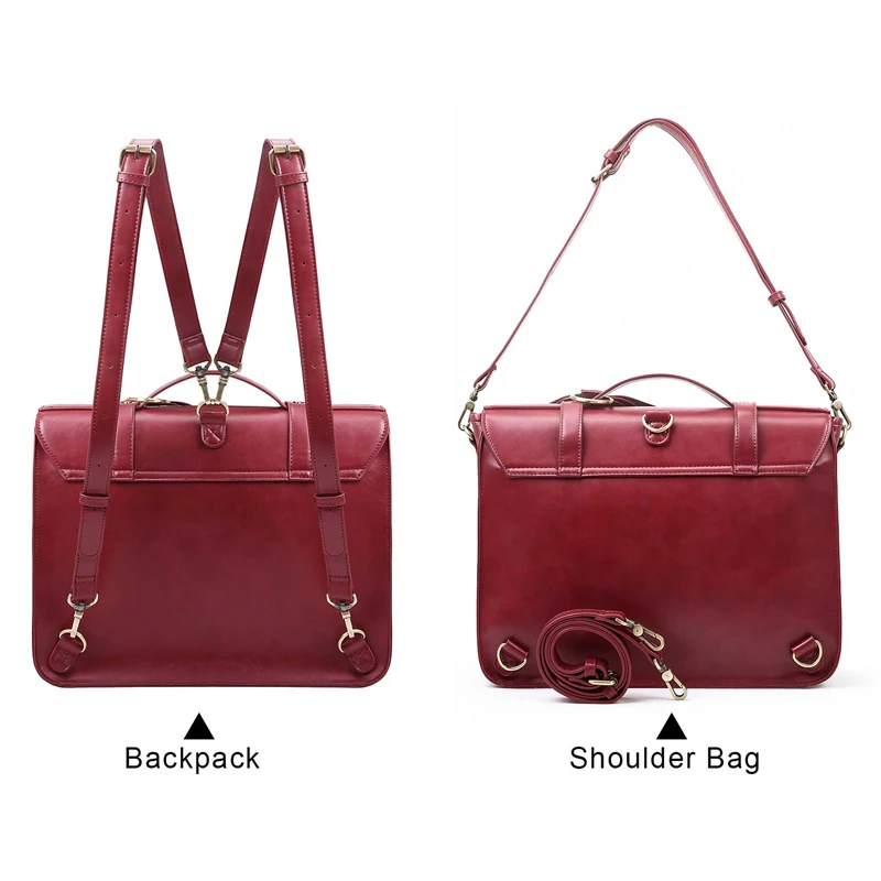 Сумка для ноутбука ECOSUSI Женская дорожная сумка мессенджер из искусственной кожи