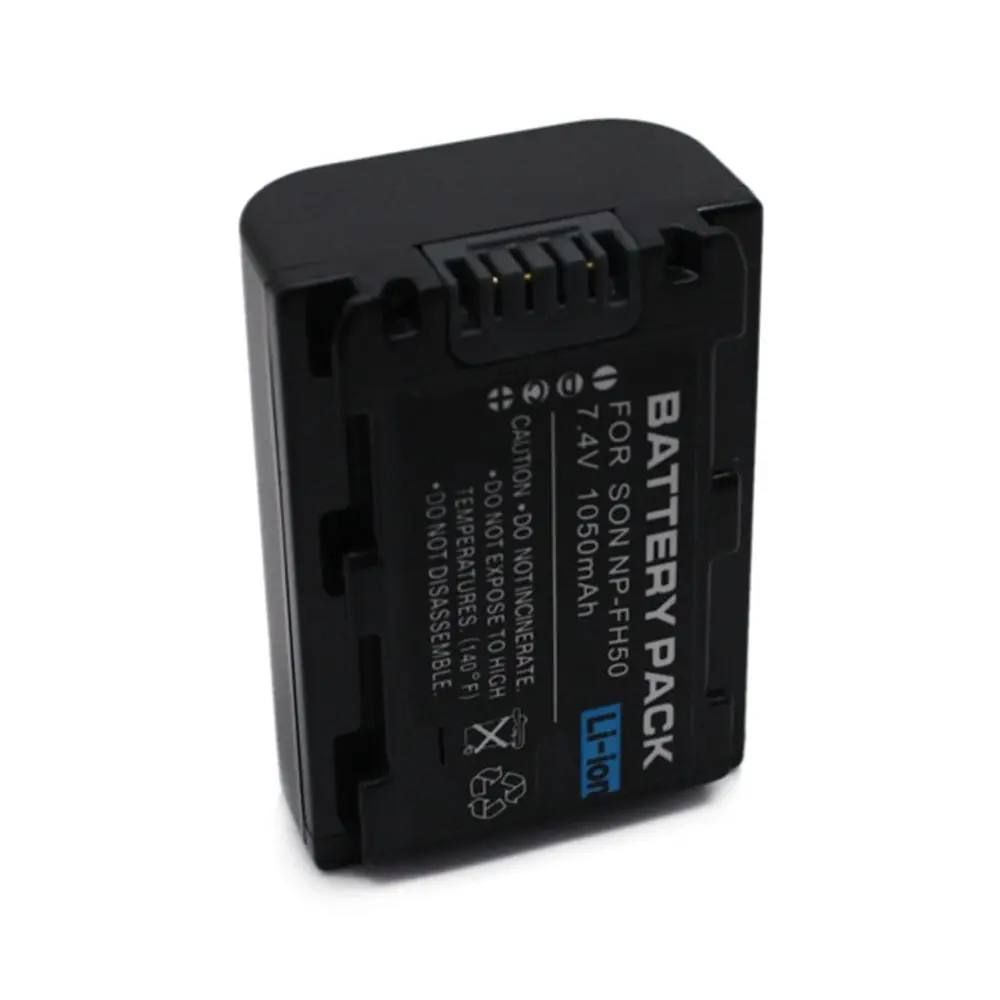 WHCYonline 1050 мАч NP FH50 батарея для камеры SONY HDR CX12E CX7E SR10E/SR11E SR12E HDRSR7E HDRSR8E|np fh50|camera batterybattery