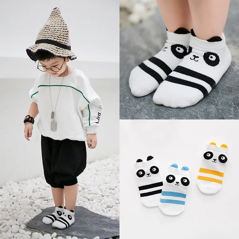 

Детские повседневные носки унисекс для мальчиков и девочек, милые круглые носки с принтом, Осенние новые хлопковые носки-лодочки с мультяшн...