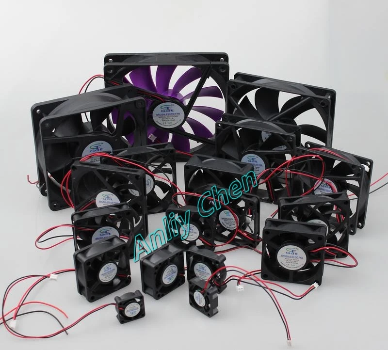 Фабрика заказ Gdt AC DC VGA Процессор ПК 12V 24V 5V охлаждающий вентилятор Xcm Xmm xinch по