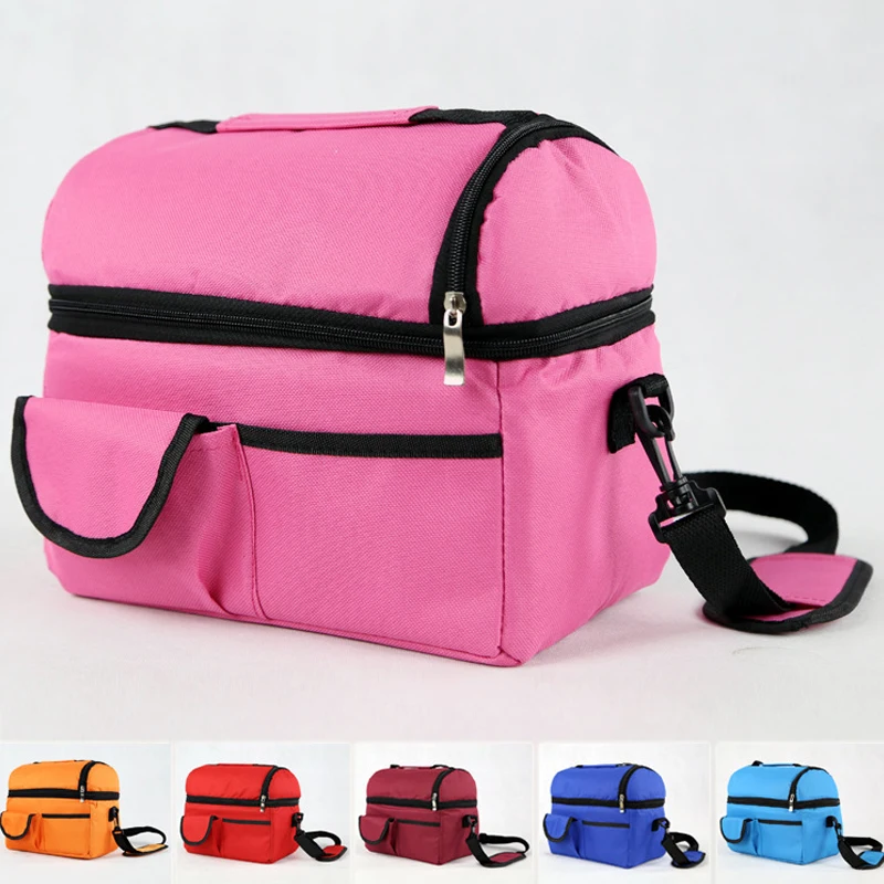 

Lunch Bag Reusable Insulated Thermal Bag Women Men Multifunctional 8L Cooler And Warm Keeping Lunch Box Leakproof Waterproof
