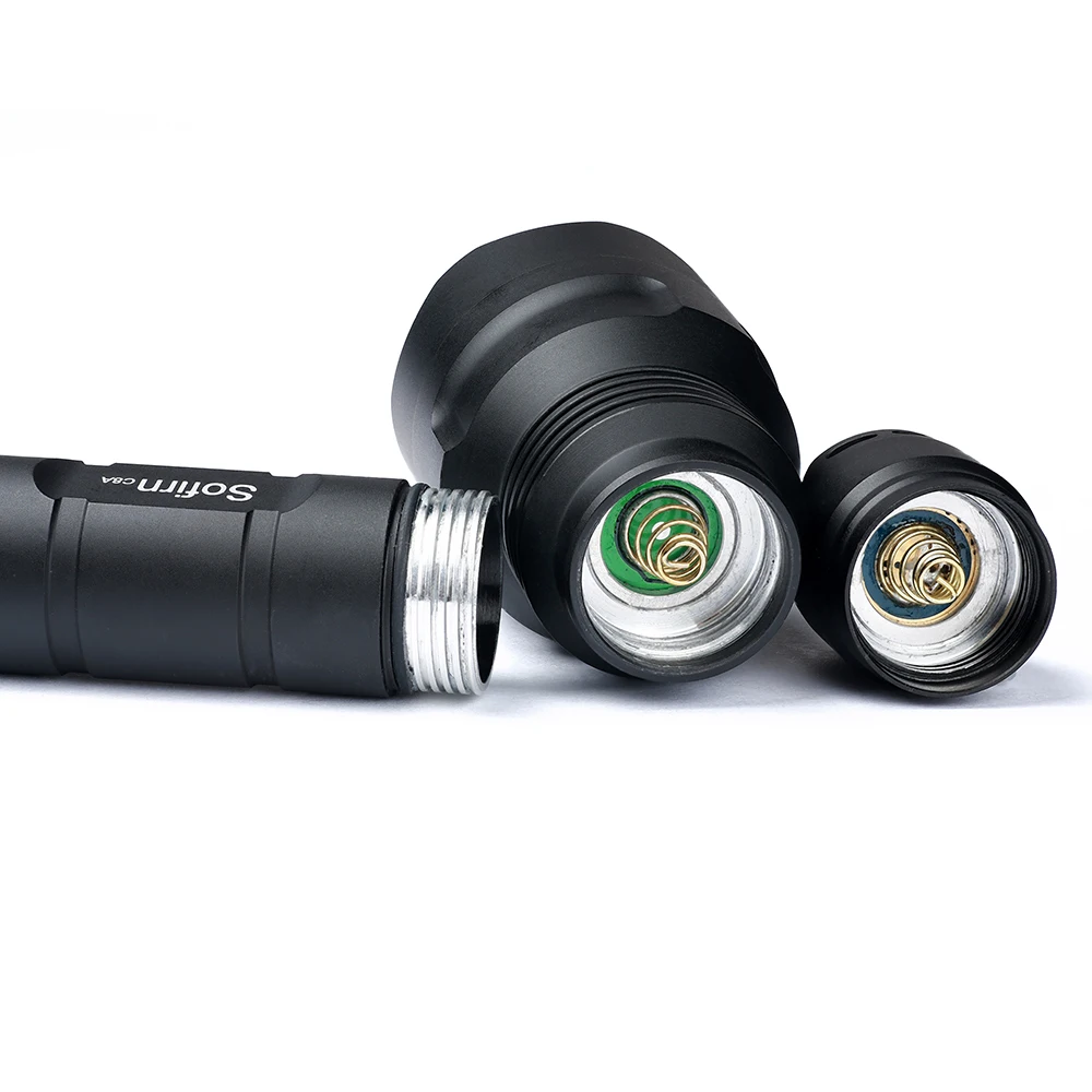 Sofirn C8A комплект высокомощный светодиодный фонарик 18650 Cree XPL2 1750lm ультра яркий портативный тактический фонарь с 2 блоками