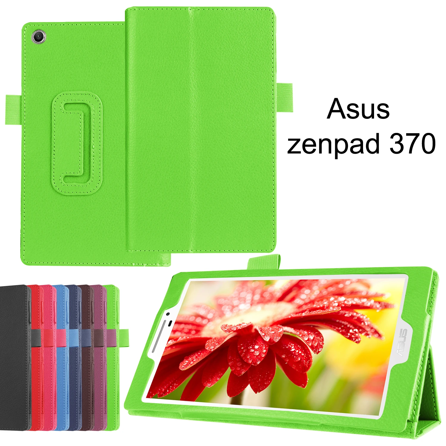 Для Asus Zenpad 7,0 Z370 7 дюймов чехол для планшета личи из искусственной кожи чехол для Asus Z370c Чехлы для планшетов Чехол+ пленка+ стилус
