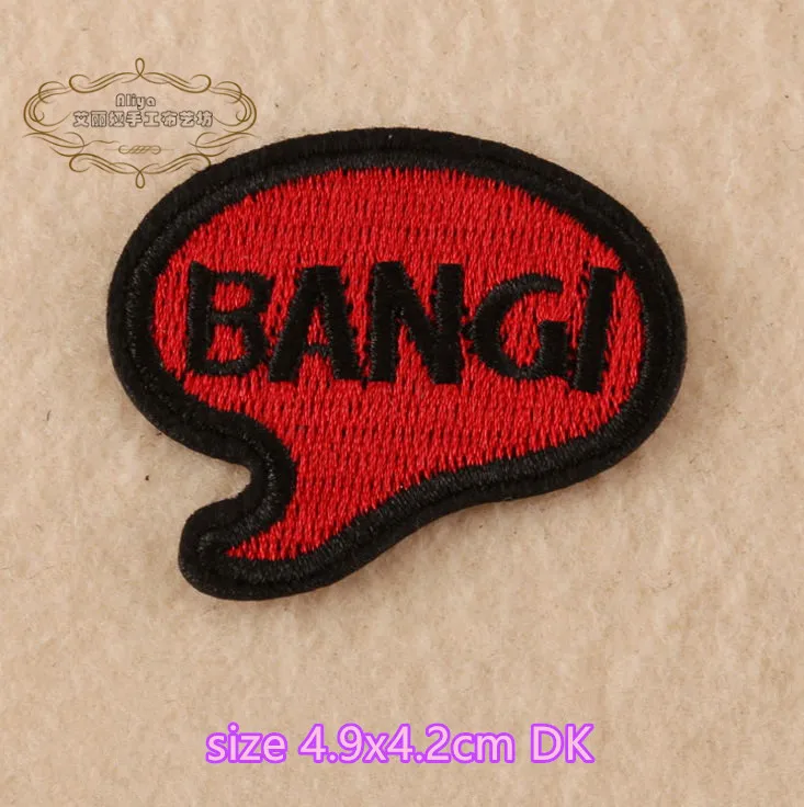 1 шт. Eock Peace Bang Sunny Animal Stars вышитые термоклейкие нашивки тканевые аксессуары сумка
