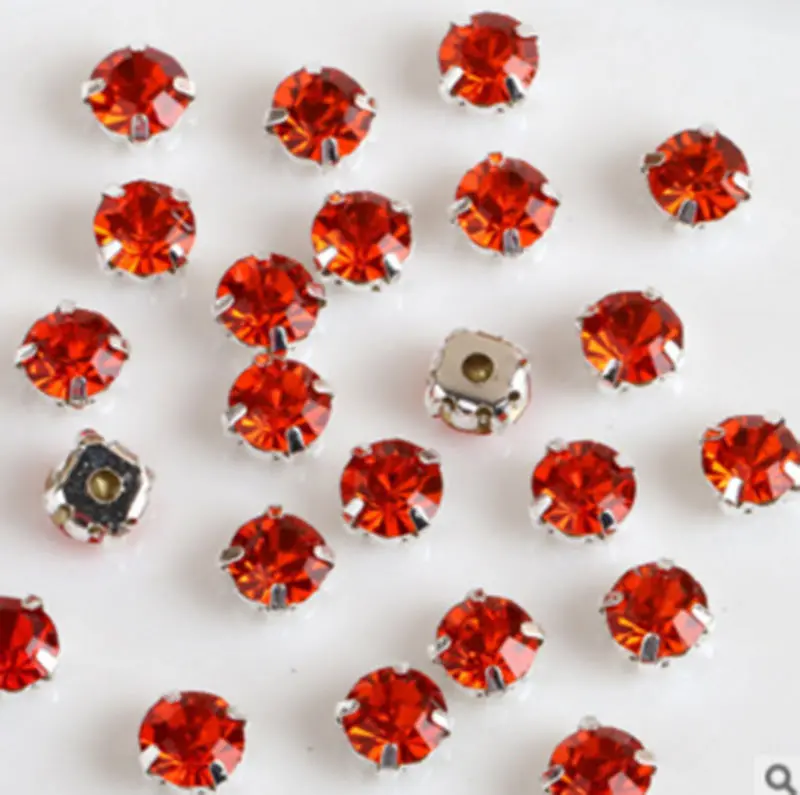 SS16 100 шт стеклянные стразы для пришивания на одежду свадебное платье Сделай Сам