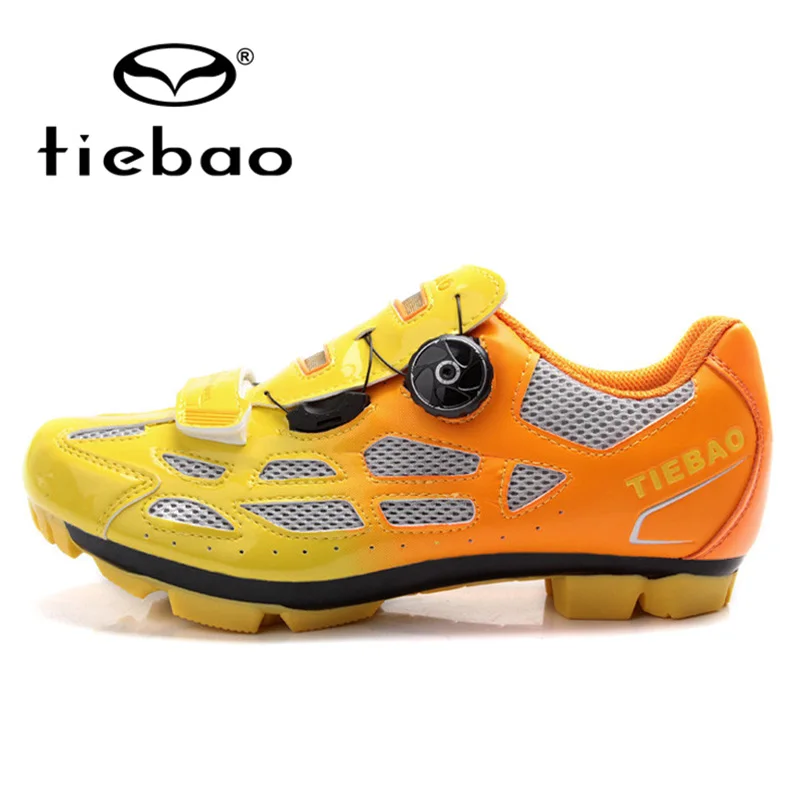 

TIEBAO профессиональная обувь для горного велосипеда MTB, дышащая обувь для велоспорта, быстрая регулировка ручки, шнурки, спортивная обувь для ...