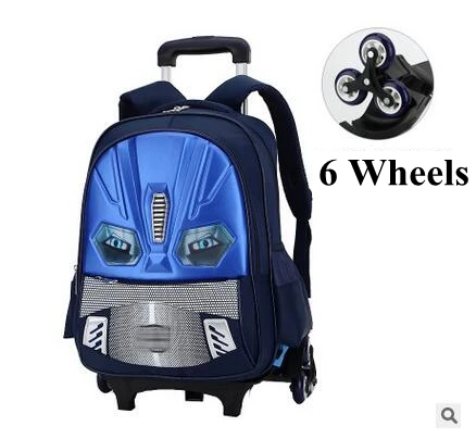Школьный рюкзак на колесиках для мальчиков детские рюкзаки школы|rolling backpack for
