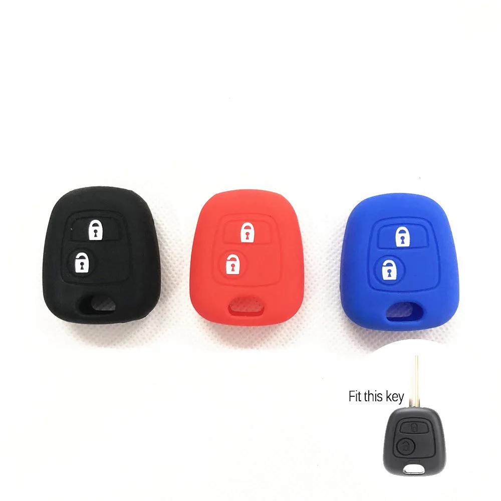 Силиконовый чехол для ключей брелок дистанционного управления Крышка Citroen C1 C2 C3 C4