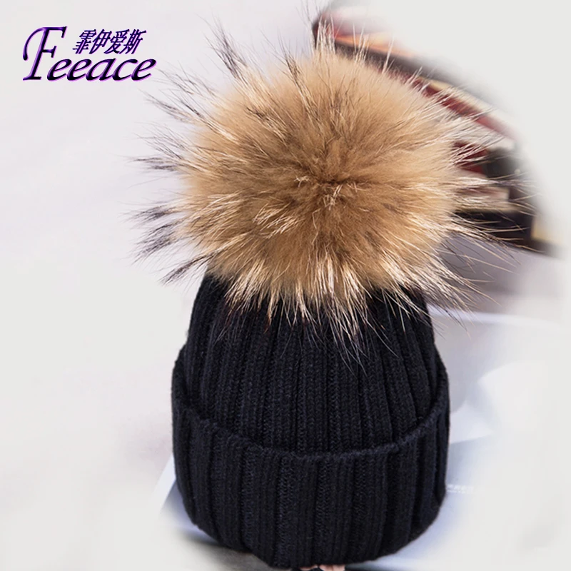 Skullies. норковая шапка для волос, вязаная шапка, зимняя теплая шапка, головной убор, двухслойная теплая кепка. шапка для волос. FX042