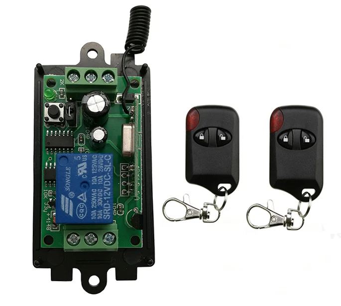 DC 9V 12V 24V 1 CH 1CH RF беспроводной переключатель системы дистанционного управления