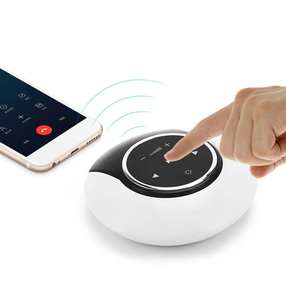 Bluetooth Динамик светодио дный ночник Moon Bay Touch Панель с окружающей среды домашнего