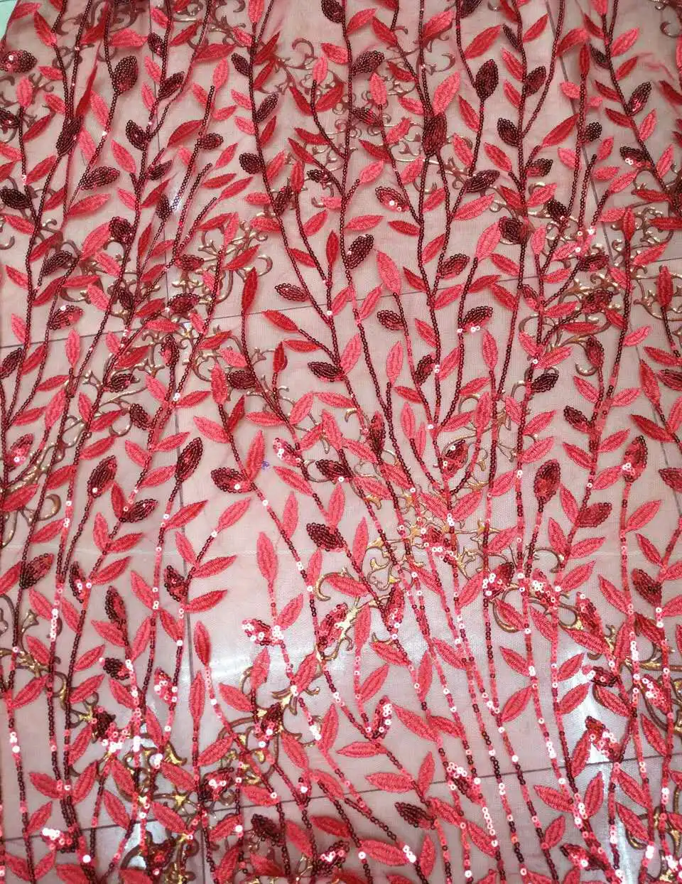 

2017 Latest Net Lace Sequins Fabric For Wedding Sewing Accessories High Quality African French Lace Fabric ALC-JL999