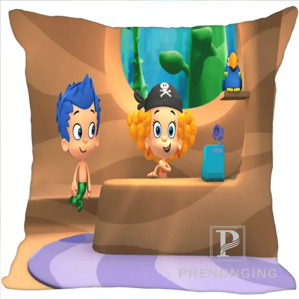 На заказ Наволочка Bubble Guppies квадратный Подушка на молнии Обложка распечатать ваши фотографии 20x20 см, 35x35 см(одна сторона) 180117#88 - Цвет: Pillowcases