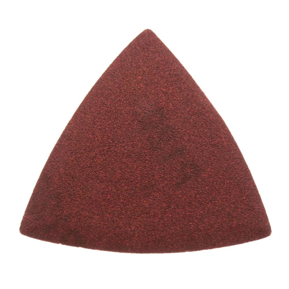 

36Pcs Red Triangle Sandpaper 80x80x80mm Sanding Sheets 80/120/180/240/320/400 Grits for Wood Metal Polishing