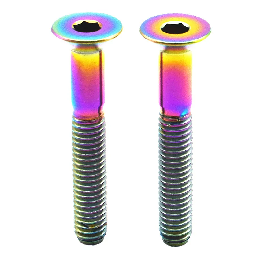 Титановые болты M6x25/30/35/40 мм болт M6 Ti потайная плоская головка шестигранные винты