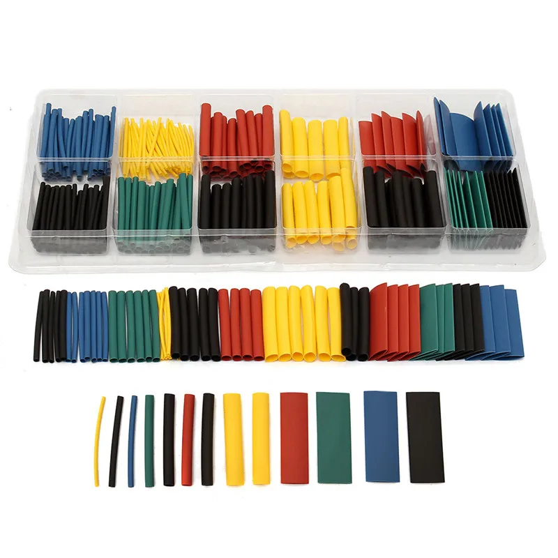 280PCS/Lot Assortment Ratio 2:1 Heat Shrink Tubing Tube Sleeve Sleeving Electronic Insulate Supplies For Wire Wrap Kit With Box - купить по