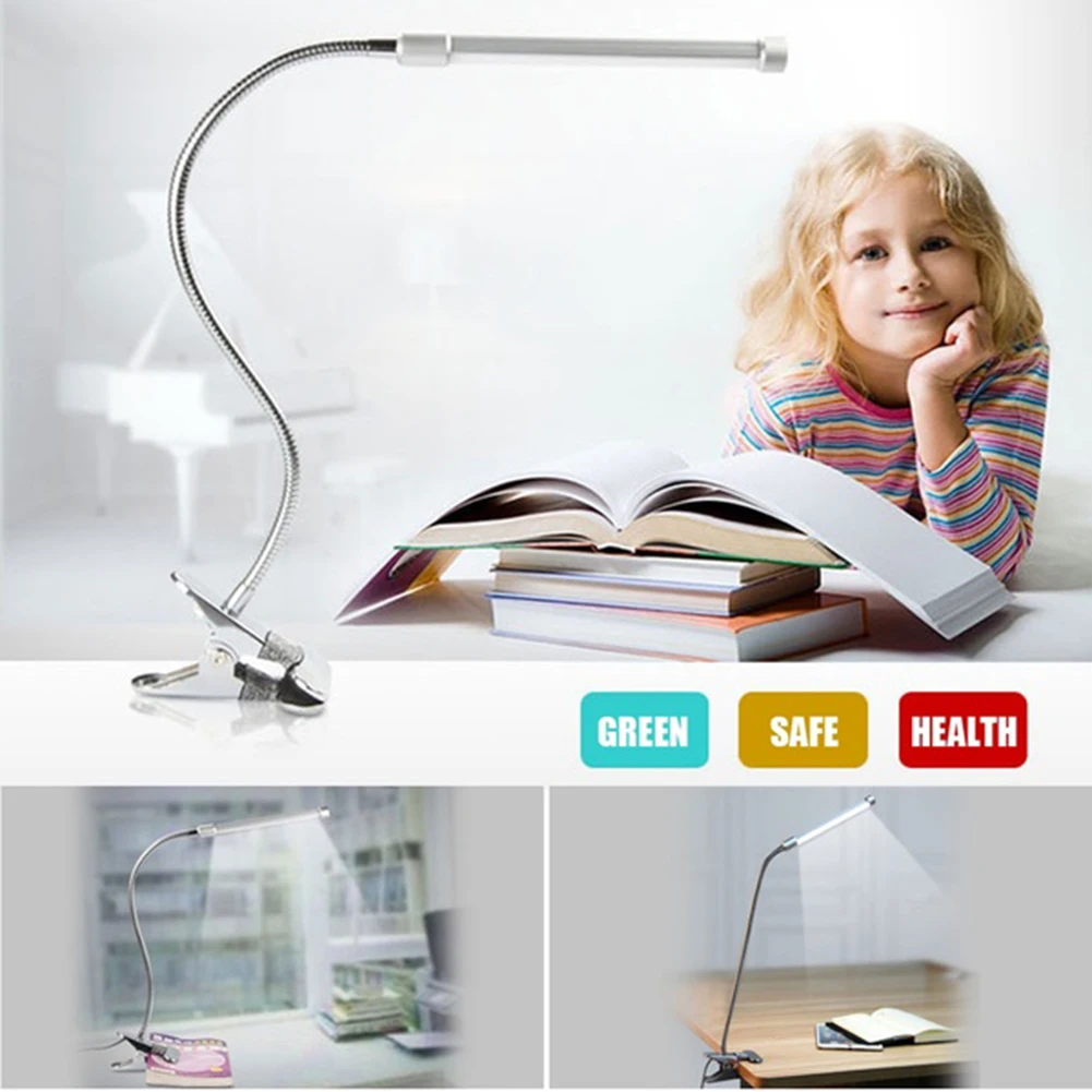Dimmbar USB светодиодный Klammer Schreibtischlampe Tischleuchte Leselampe Augenpflege MI|Настольные лампы| |