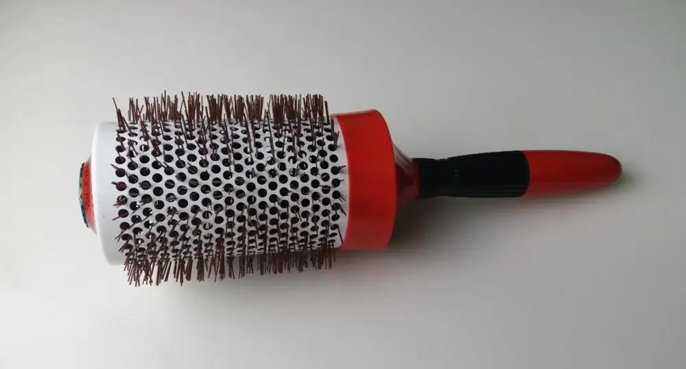 1 шт. круглая щетка для волос профессиональная керамическая красная укладки