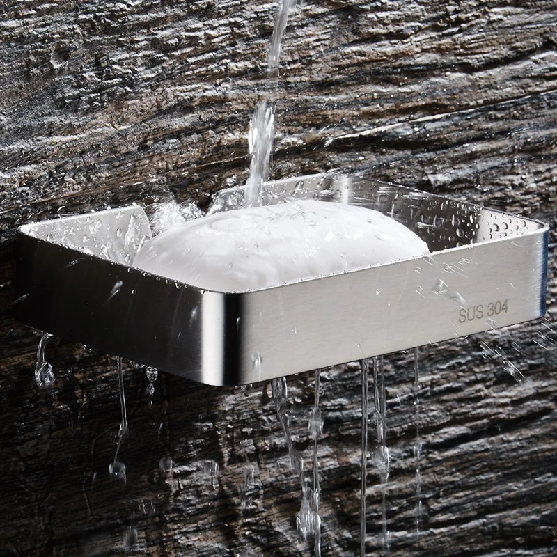 Мыльница BAIANLE для ванной комнаты с дренажным туалетом черный мыльница настенным