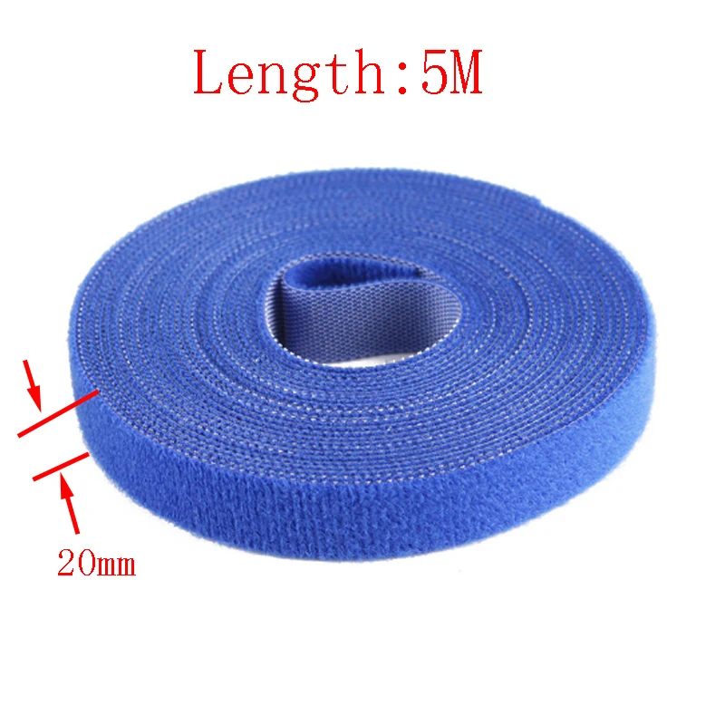 5Meters 1cm 1.5cm 2cm magic tape nylon cable ties hook loop strap adhesive fastener strip wire sewing | Электроника