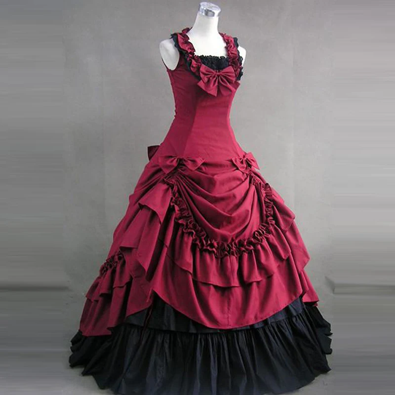 Летнее женское элегантное винтажное платье в стиле викторианской Лолиты