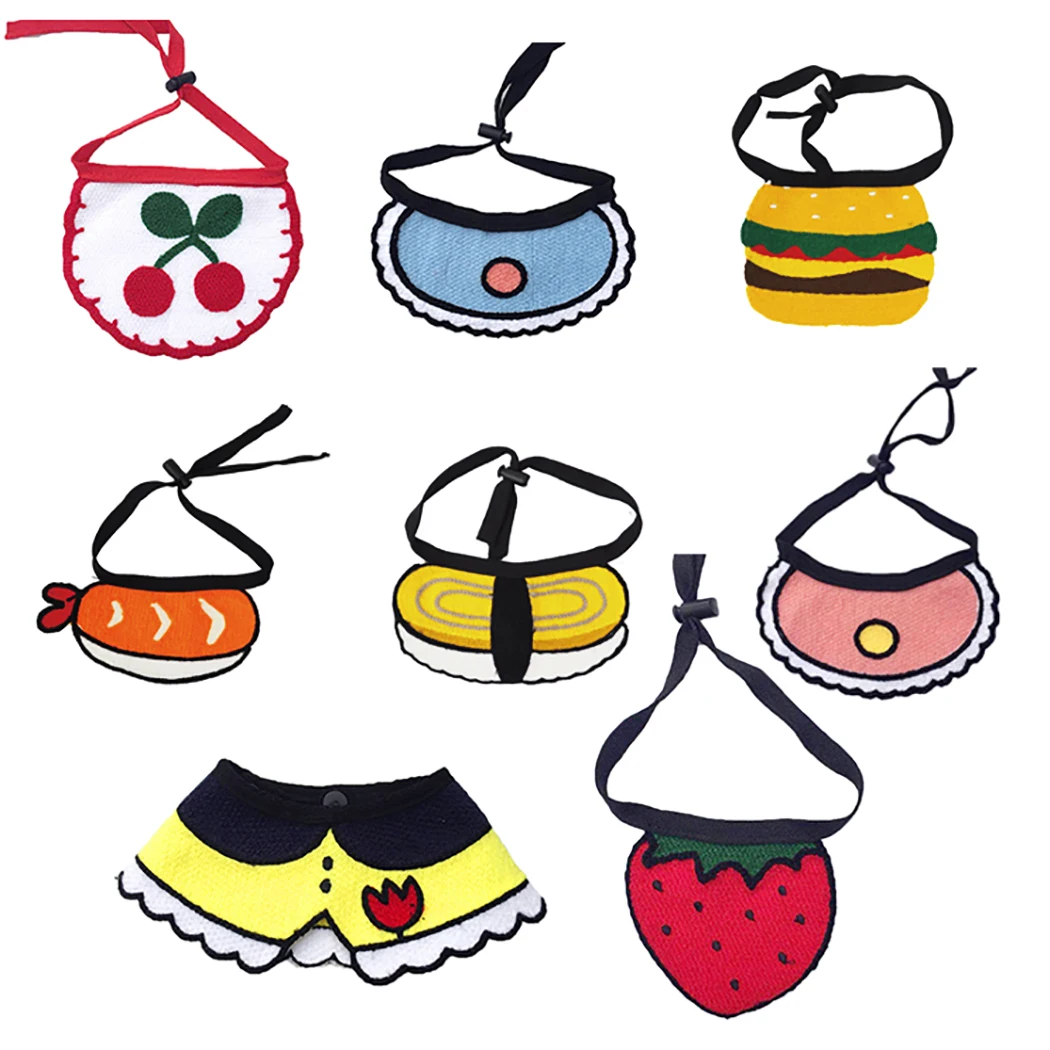 

Pet Cute Heart Neckerchief Scarf Cartoon Pet Bandana Bibs Scarf Collar Adjustable Waterproof Saliva Towel Clothing Accessories