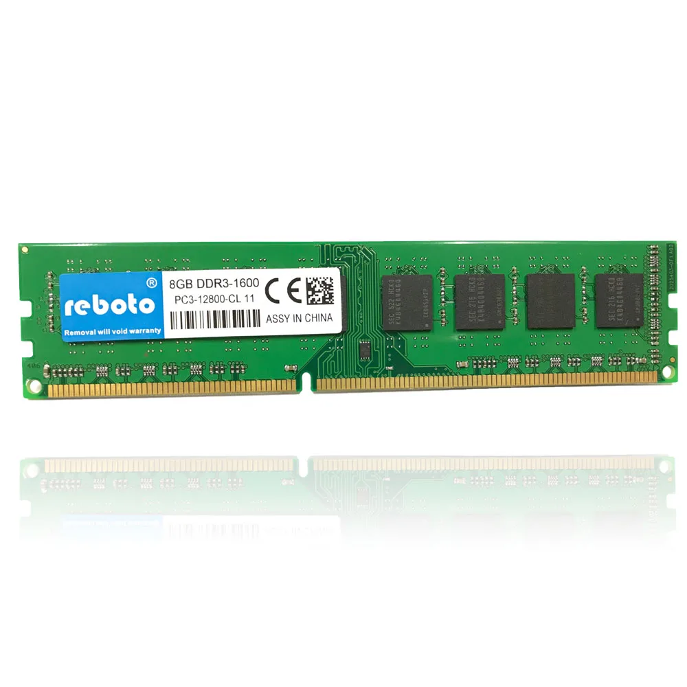 Reboto DDR3 8 ГБ ОЗУ 1600 1333 без ecc настольного ПК Память 240 Шпильки Система Высокая