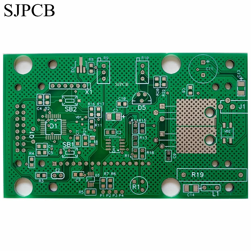 Стандартная двухсторонняя сетка для печатной платы SJPCB покрытие из меди