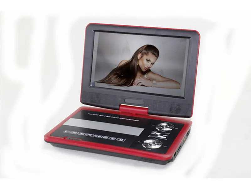 9,8 дюймовый портативный dvd-плеер с tv/SD/USB Home EVD, DVD VCD, MP3/MP4 плеер RM RMVB VOB, MPG, MPEG1, MPEG2, MPEG4, DIVX MP3, WMA JPEG