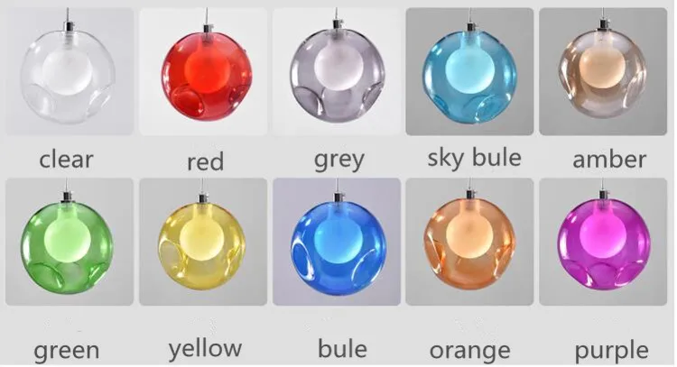 Постмодерн многоцветная стеклянная люстра креативный шар для спальни ужина