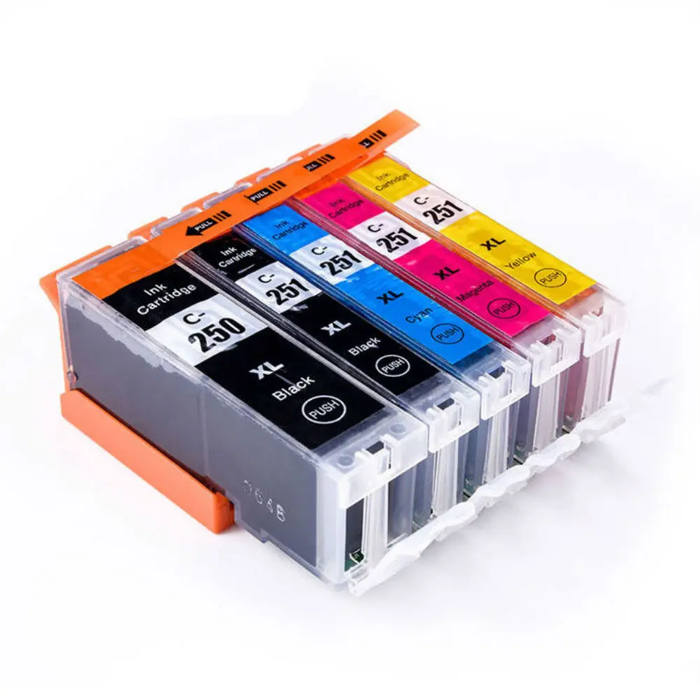 Чернильный картридж HTL PGI250XL CLI251XL совместимый с Canon ip7220 8720 MG5420 MX922 MX722 IX6820 MG5620 MG5520