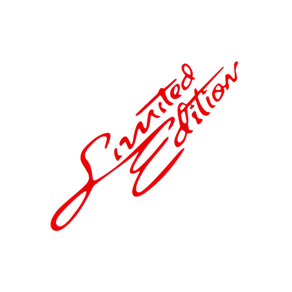 style3 red Наклейка на окно автомобиля, наклейка для автомобиля, ограниченная серия, креативный винил, черный/белый, универсальные аксессуары для стайлинга автомобилей, 16 см* 3,8 см - Название цвета: style3 red