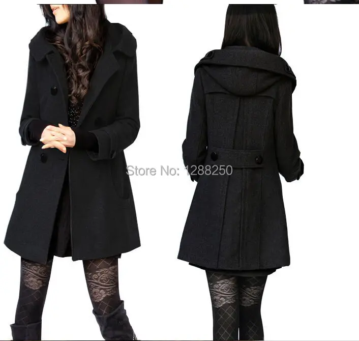 Зимняя куртка Женское пальто Casaco Feminino Sobretudo Femininos De Inverno черный шерстяной Тренч Женская Куртка теплое пальто