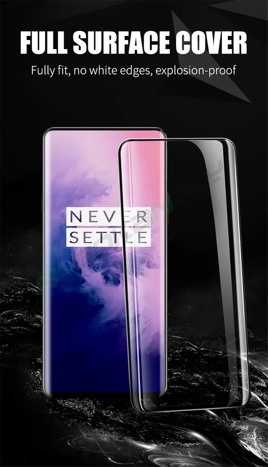 3D изогнутое полное покрытие из закаленного стекла для Oneplus 7 Pro Защита экрана для One plus 7 Pro стеклянная защитная пленка
