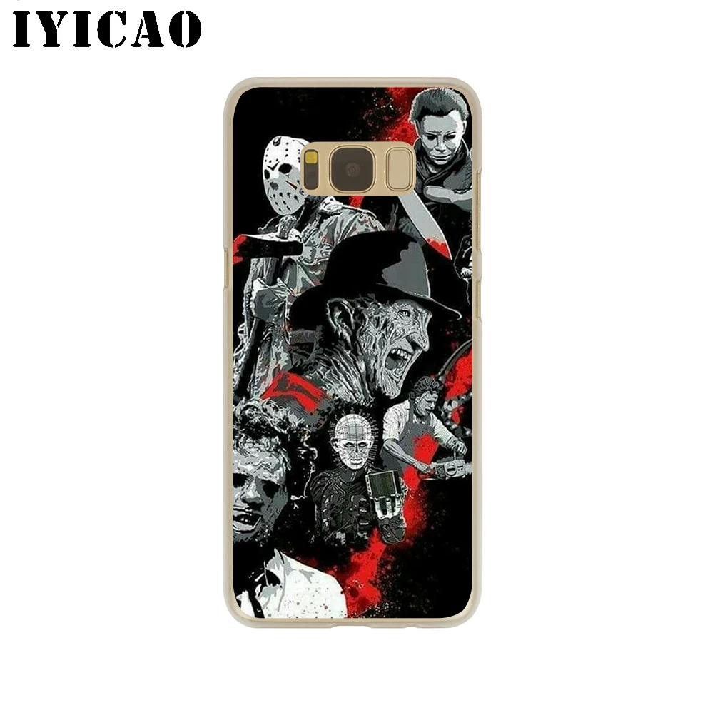Жесткий чехол IYICAO Horror icon для Samsung Galaxy S10e S10 S9 S8 Plus S6 S7 Edge Note 9 8 10 Plus|Чехлы-накладки| |