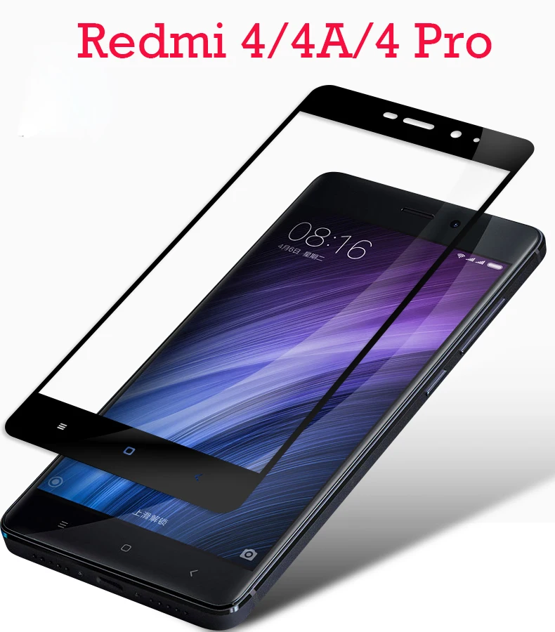 For Xiaomi Redmi 4 Pro 4A Tempered Glass Full Cover 3D Anti-Explosion Screen Protector Film Guard Prime | Мобильные телефоны и