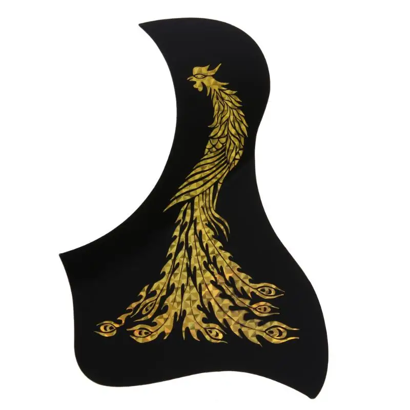 Рисунок Феникса дракона Акустическая Гитара медиатор guard pick Guard стикер черный гитарный медиатор Защита от царапин пластина гитара Защитная Наклейка
